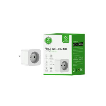 WOOX R6128 French Smart Plug with energy monitoring, Type E, 3680 watt, 16a, Wi-Fi
