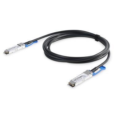 Digitus DN-81603 InfiniBand og fiberoptisk kabel 3 m QSFP28 DAC S&oslash;lv, Sort