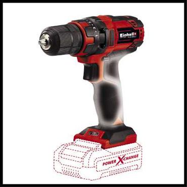 Einhell TC-CD 18/35 Li - Solo 550 rpm 970 g Sort, R&oslash;d