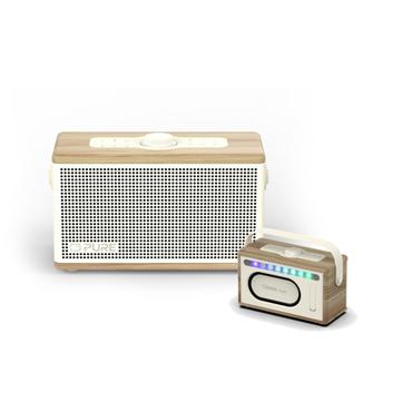 Pure Acoustics Højttaler - 40 W - IPX2 - 30 t - 5000 mAh - Cotton White/Oak - 5,3