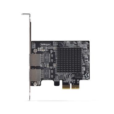 STARTECH.COM 2-Port 5Gbit Netzwerkkarte PCI Express NIC Realtek RTL8126 Windows und Linux Multi-Gigabit LAN 1G 2.5G 5G