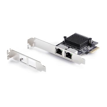 STARTECH.COM 2-Port 5Gbit Netzwerkkarte PCI Express NIC Realtek RTL8126 Windows und Linux Multi-Gigabit LAN 1G 2.5G 5G