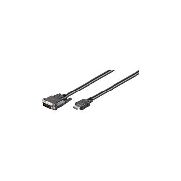 Goobay 50580 videokabel adapter 2 m HDMI DVI-D Sort