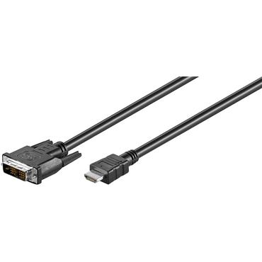Goobay 50580 videokabel adapter 2 m HDMI DVI-D Sort
