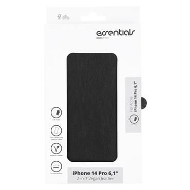 iPhone 14 Pro PU wallet, detach, 3 card,Black