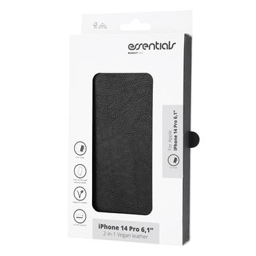 iPhone 14 Pro PU wallet, detach, 3 card,Black