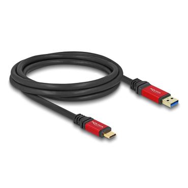 Delock - USB typ C-kabel - 24 pin USB-C till USB typ A - 2 m