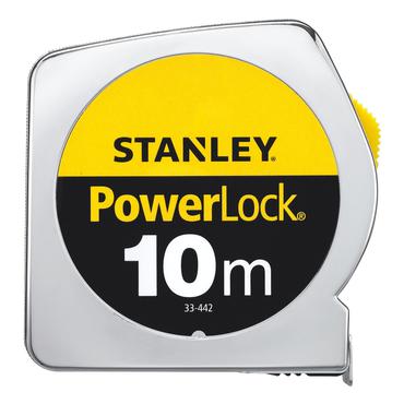 Stanley 1-33-442 m&aring;leb&aring;nd 10 m Acrylonitrilbutadienstyren Sort, Gul