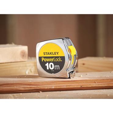 Stanley 1-33-442 m&aring;leb&aring;nd 10 m Acrylonitrilbutadienstyren Sort, Gul