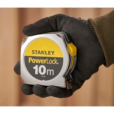 Stanley 1-33-442 m&aring;leb&aring;nd 10 m Acrylonitrilbutadienstyren Sort, Gul