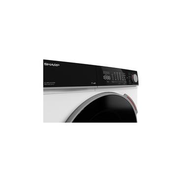 Sharp Tvättmaskin - 8 kg - A - 1400 RPM - 75 dB - Frontmatad - B - Vit/svart - 47 kWh