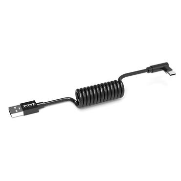 Port Designs USB-C 90&deg; to USB-A Spring Cable (10-pack)