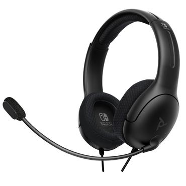 PDP LVL40 Headset Ledningsført Spil Sort
