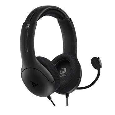 PDP LVL40 Headset Ledningsført Spil Sort