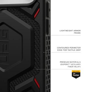 Urban Armor Gear Monarch Pro mobiltelefon etui 17,5 cm (6.9") Cover Sort, Kulfiber