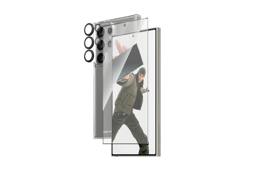 PanzerGlass - 3-i-1 beskyttelsespakke - bagsidecover til mobiltelefon