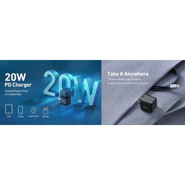 AUKEY PA-F5 Universel Sort Vekselstr&oslash;m Hurtig opladning Indend&oslash;rs