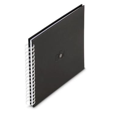 Hama Signs Spiral-Album    28x24 50 wei&szlig;e Seiten, schwarz    7500