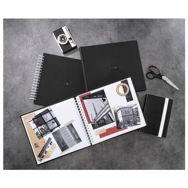 Hama Signs Spiral-Album    28x24 50 wei&szlig;e Seiten, schwarz    7500