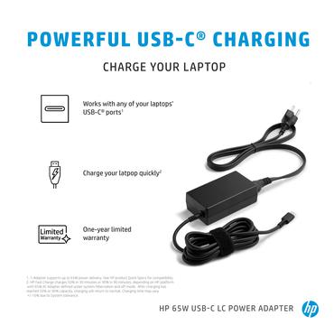 HP USB-C LC - strømforsyningsadapter - 65 Watt