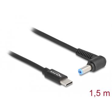 Delock - strömkabel - 24 pin USB-C till DC-jack 5,5 x 1,7 mm - 1.5 m
