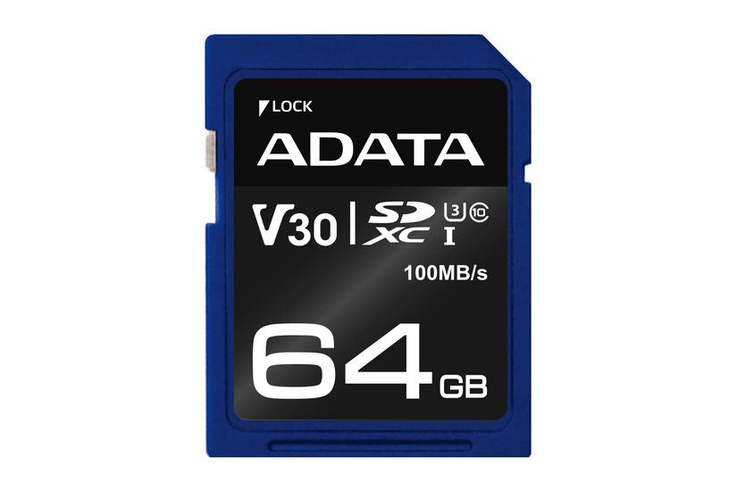 ADATA ASDX64GUI3V30S-R memory card 64 GB SDXC UHS-I Class 10