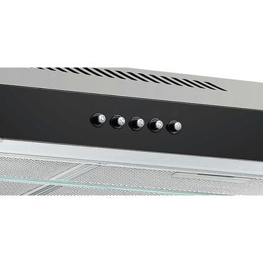 Respekta Lili Vægmonteret Sort, Sølv 200,9 m³/t