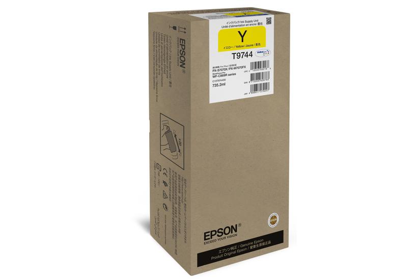 Epson T9744 - XXL-storlek - gul - original - bl&auml;ckpatron