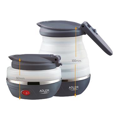 Adler AD 1279 elkedel 0,6 L 750 W Sort, Hvid