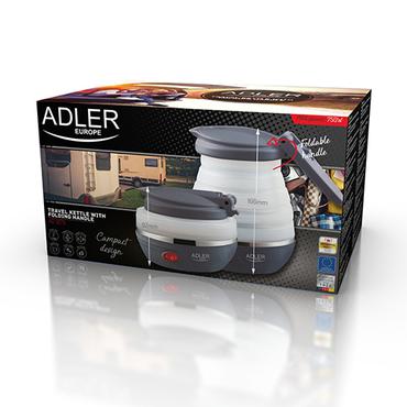 Adler AD 1279 elkedel 0,6 L 750 W Sort, Hvid
