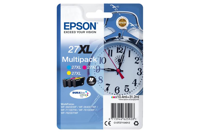 Epson 27XL Multipack - 3-pack - XL - gul, cyan, magenta - original - bl&auml;ckpatron
