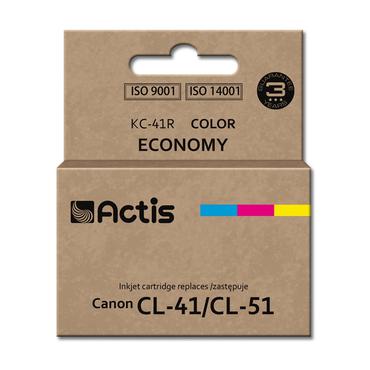 Actis KC-41R-bl&aelig;k (Canon CL-41/CL-51-erstatning; Standard; 18 ml; farve)