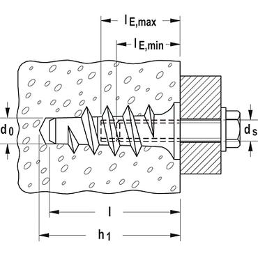 Fischer 078412 skrueanker og vægudtag 25 stk 50 mm