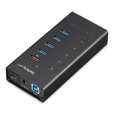 StarTech.com 7 Port USB C Hub, USB Type-C to 2x USB-C/5x USB-A, Moutable Metal Hub, USB 3.0, SuperSpeed 5Gbps USB 3.1/USB 3.2 Gen 1, Self Powered, BC 1.2 Fast Charge, 5 x USB-A, 2 x USB-C - Windows/macOS/Linux (HB30C5A2CST) - hub - 7 porte