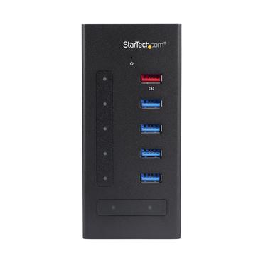 StarTech.com 7 Port USB C Hub, USB Type-C to 2x USB-C/5x USB-A, Moutable Metal Hub, USB 3.0, SuperSpeed 5Gbps USB 3.1/USB 3.2 Gen 1, Self Powered, BC 1.2 Fast Charge, 5 x USB-A, 2 x USB-C - Windows/macOS/Linux (HB30C5A2CST) - hub - 7 porte