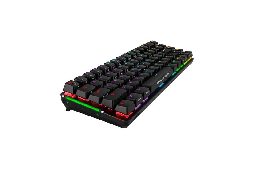 ASUS Tangentbord - Kabel & Trådlös - 65% - Spela - Svart - Trådlös RF