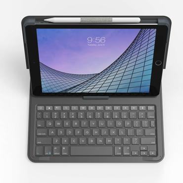 ZAGG Messenger Folio 2 - tangentbord och foliefodral (fodral) - portabel - QWERTY - Nordisk - tr&auml;kol Inmatningsenhet