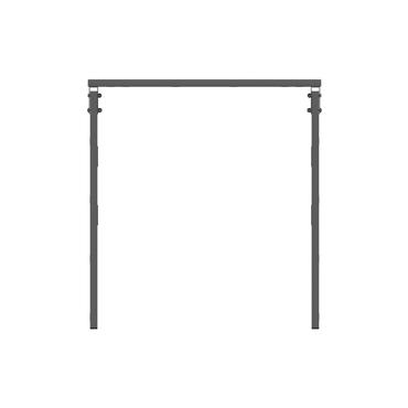 Multibrackets M Ceiling Mount Pro OM46N-D monteringskomponent - lutning - för platt panel - svart