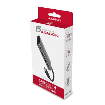 AXAGON HMC-4G2 SPEEDSTER 4 - hub - 4 porte