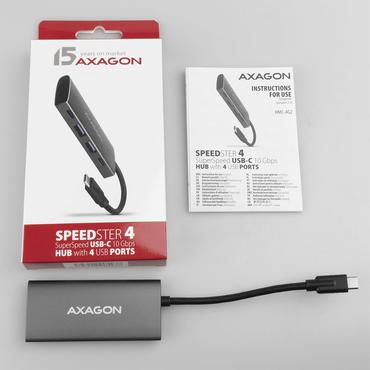AXAGON HMC-4G2 SPEEDSTER 4 - hub - 4 porte