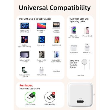 Cabletime USB-C GaN oplader,