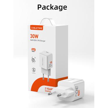 Cabletime USB-C GaN oplader,