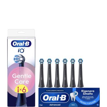 Borsthuvud iO Gentle Care Black 4st