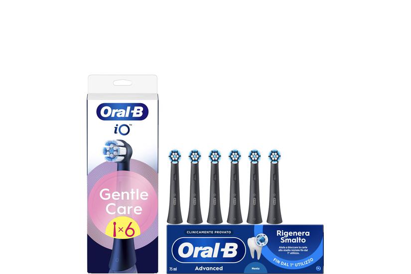 Borsthuvud iO Gentle Care Black 4st