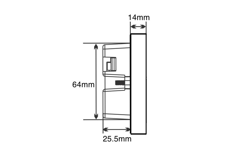 LinkedGo smartes HVAC-Thermostat (schwarz)