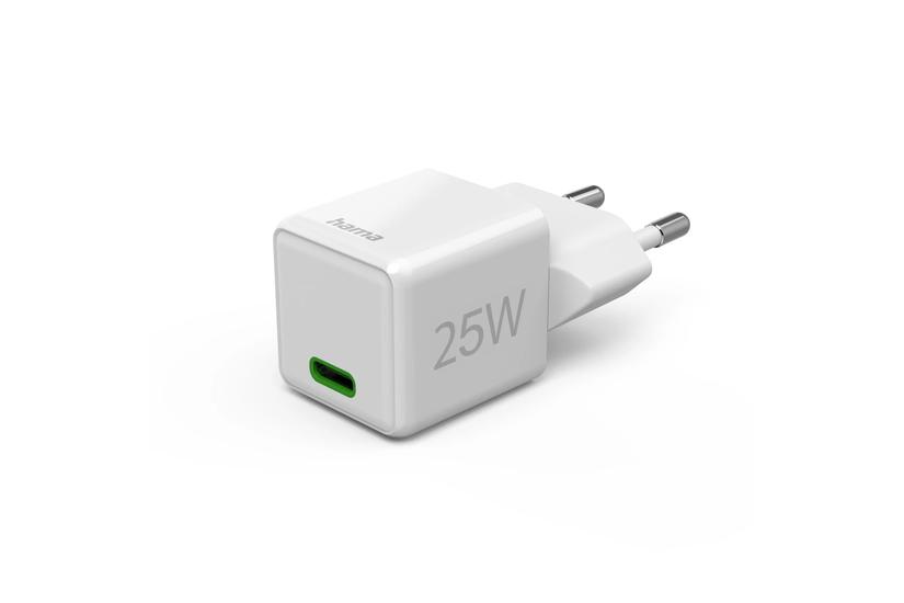 HAMA Mini Fast Charger USB-C PD 25W White