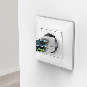 HAMA Mini Fast Charger USB-C PD 25W White