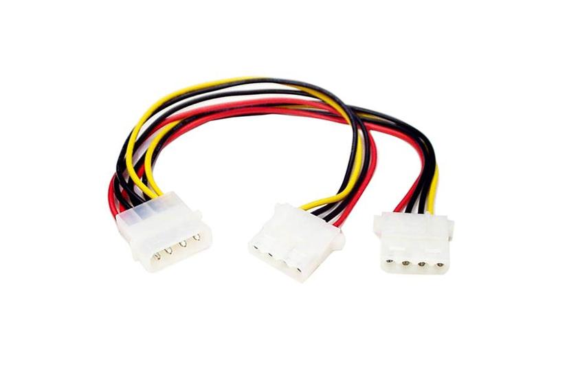 StarTech.com LP4 till 2x LP4 str&ouml;m Y-splitterkabel M/F - str&ouml;mkabel - 4 pin intern effekt till 4 pin intern effekt - 0.2 m