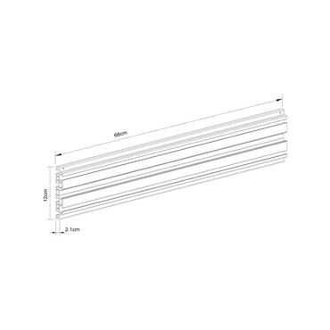 Multibrackets PRO Single AL rail monteringskomponent - f&ouml;r videov&auml;gg - svart