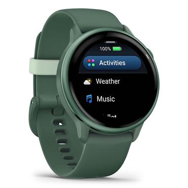 Garmin v&iacute;voactive 6 3,05 cm (1.2") AMOLED 42 mm Digital 390 x 390 pixel Ber&oslash;ringssk&aelig;rm Gr&oslash;n Wi-Fi GPS (satellit)